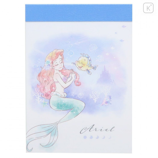 Japan Disney Mini Notepad - Little Mermaid Ariel / Dream - 1