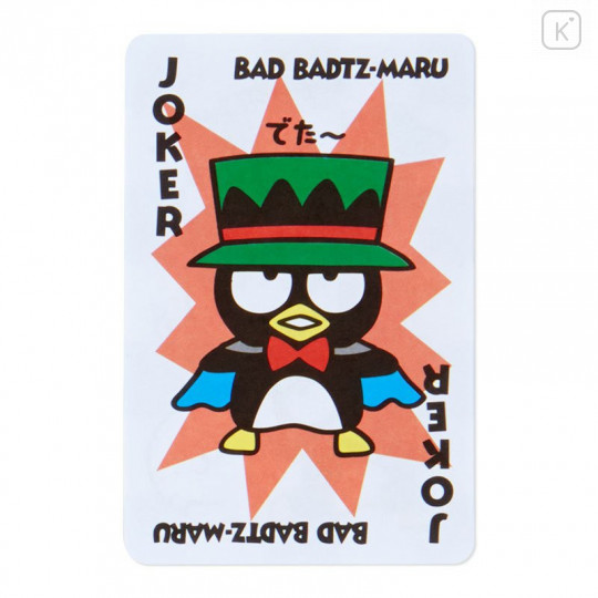 Japan Sanrio Playing Card Style Memo - Badtz-maru / Forever Sanrio - 5