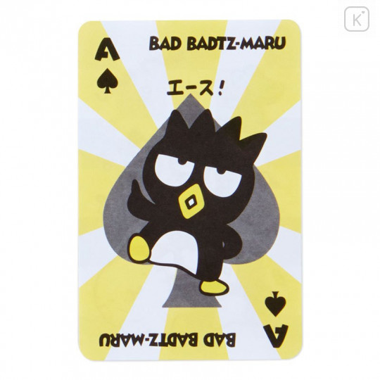 Japan Sanrio Playing Card Style Memo - Badtz-maru / Forever Sanrio - 7
