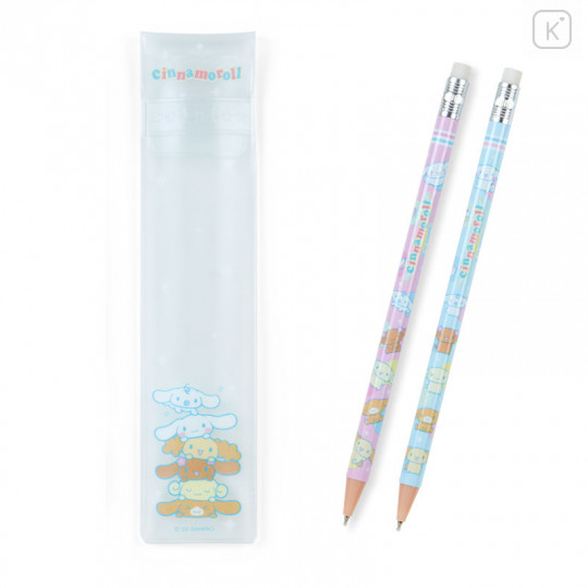 Japan Sanrio Pencil Style Ball Pen Set - Cinnamoroll / Forever Sanrio - 2