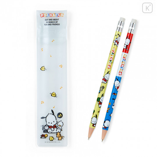 Japan Sanrio Pencil Style Ball Pen Set - Pochacco / Forever Sanrio - 2