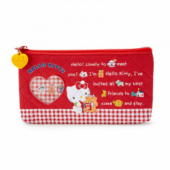Japan Sanrio Quilted Pen Case - Hello Kitty / Forever Sanrio