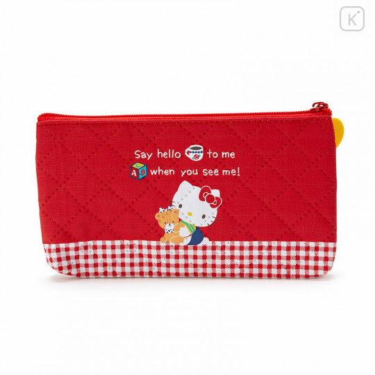 Japan Sanrio Quilted Pen Case - Hello Kitty / Forever Sanrio - 2