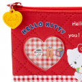 Japan Sanrio Quilted Pen Case - Hello Kitty / Forever Sanrio - 6