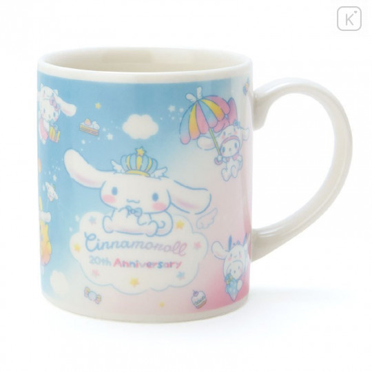 Japan Sanrio Mascot Holder & Mug - Cinnamoroll / 20th Crown - 7