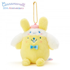 Japan Sanrio Mascot Holder - Pompompurin / Cinnamoroll 20th