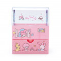 Japan Sanrio Cosmetic Case with Lid - My Melody - 1