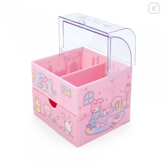 Japan Sanrio Cosmetic Case with Lid - My Melody - 2