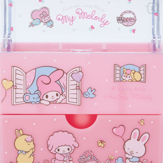 Japan Sanrio Cosmetic Case with Lid - My Melody - 4