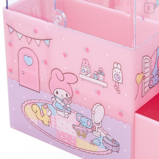 Japan Sanrio Cosmetic Case with Lid - My Melody - 6