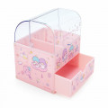 Japan Sanrio Cosmetic Case with Lid - Little Twin Stars - 3