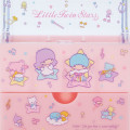 Japan Sanrio Cosmetic Case with Lid - Little Twin Stars - 4