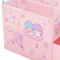 Japan Sanrio Cosmetic Case with Lid - Little Twin Stars - 6