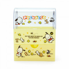 Japan Sanrio Cosmetic Case with Lid - Pochacco