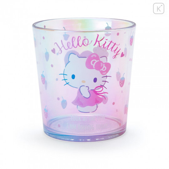 Japan Sanrio Aurora Clear Tumbler - Hello Kitty - 1