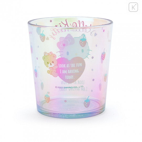 Japan Sanrio Aurora Clear Tumbler - Hello Kitty - 2