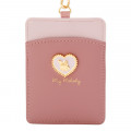 Japan Sanrio Pass Case with Reel - My Melody / Heart - 2