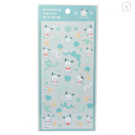 Japan Sanrio Popping Party Sticker - Pochacco - 1