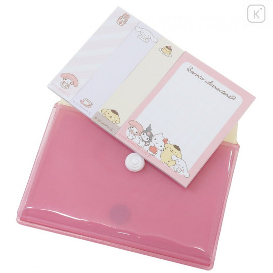 Japan Sanrio Sticky Notes with Case - Mix Pink - 2