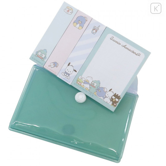 Japan Sanrio Sticky Notes with Case - Mix Blue - 2