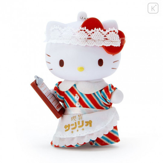 Japan Sanrio Soft Vinyl Mascot Holder - Hello Kitty / Cafe Sanrio 2nd Store - 4