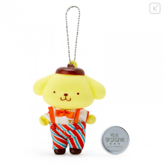 Japan Sanrio Soft Vinyl Mascot Holder - Pompompurin / Cafe Sanrio 2nd Store - 1