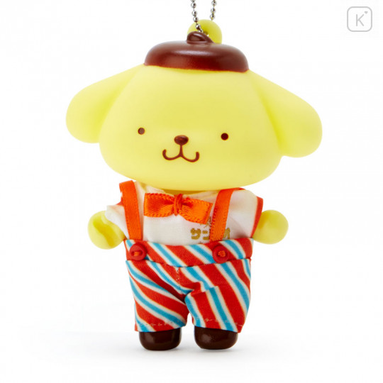 Japan Sanrio Soft Vinyl Mascot Holder - Pompompurin / Cafe Sanrio 2nd Store - 2