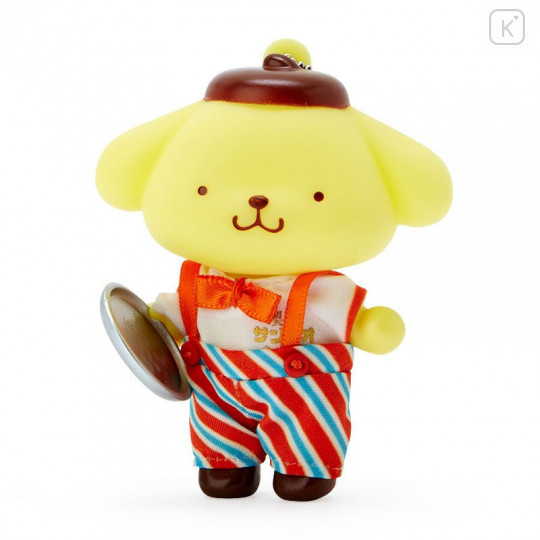Japan Sanrio Soft Vinyl Mascot Holder - Pompompurin / Cafe Sanrio 2nd Store - 4