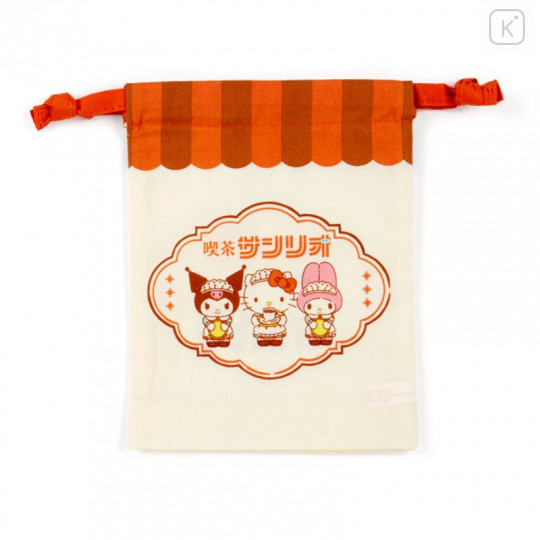 Japan Sanrio Drawstring Bag Set - Cafe Sanrio 2nd store - 4