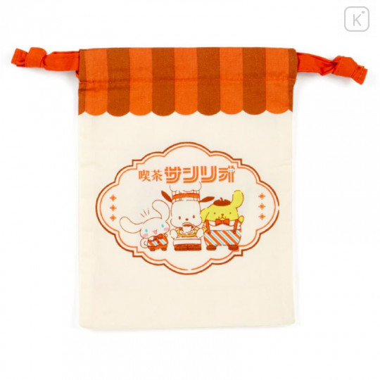 Japan Sanrio Drawstring Bag Set - Cafe Sanrio 2nd store - 6
