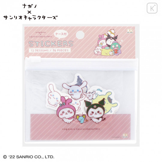 Japan Sanrio × Nagano Flakes Sticker with Case - Pi - 1