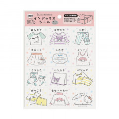 Japan Sanrio House Index Sticker - Kids Clothing Storage
