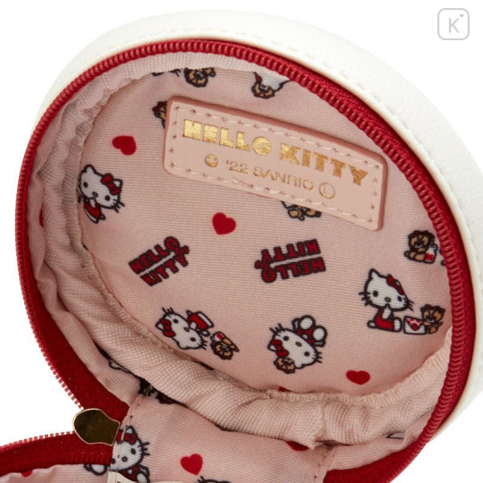 Japan Sanrio Round Pouch - Hello Kitty - 4