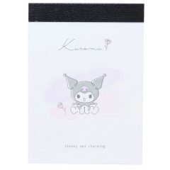 Japan Sanrio Mini Notepad - Kuromi / Line