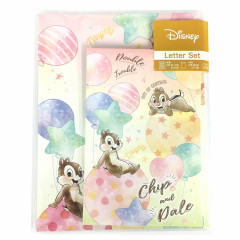 Japan Disney Letter Writing Set - Chip & Dale / Out Of Control