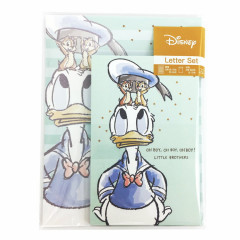 Japan Disney Letter Envelope Set - Donald Duck & Little Brothers Chip & Dale
