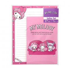 Japan Sanrio Letter Envelope Set - My Melody & Sweet Piano & Kuromi