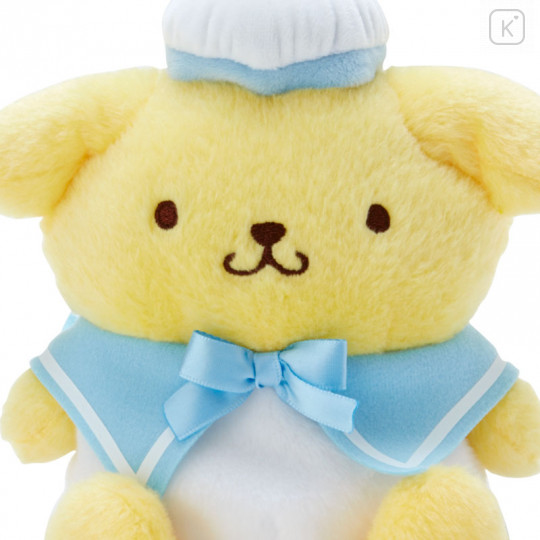 Japan Sanrio Fluffy Plush Toy - Pompompurin / Summer - 3