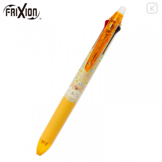 Japan Sanrio FriXion Ball 3 Slim Color Multi Erasable Gel Pen - Pompompurin / Floral - 1