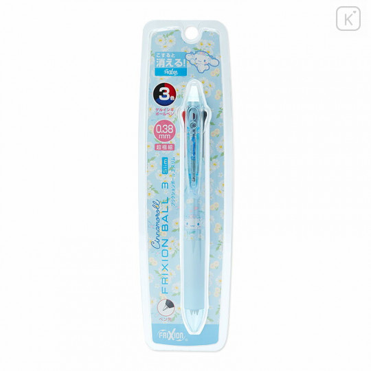 Japan Sanrio FriXion Ball 3 Slim Color Multi Erasable Gel Pen - Cinnamoroll / Floral - 3
