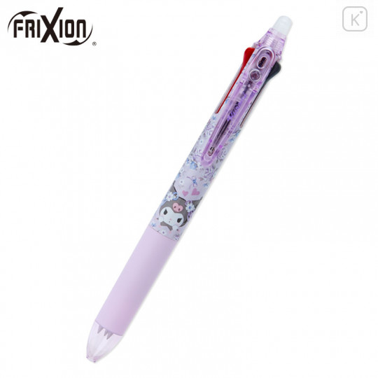 Japan Sanrio FriXion Ball 3 Slim Color Multi Erasable Gel Pen - Kuromi / Floral - 1