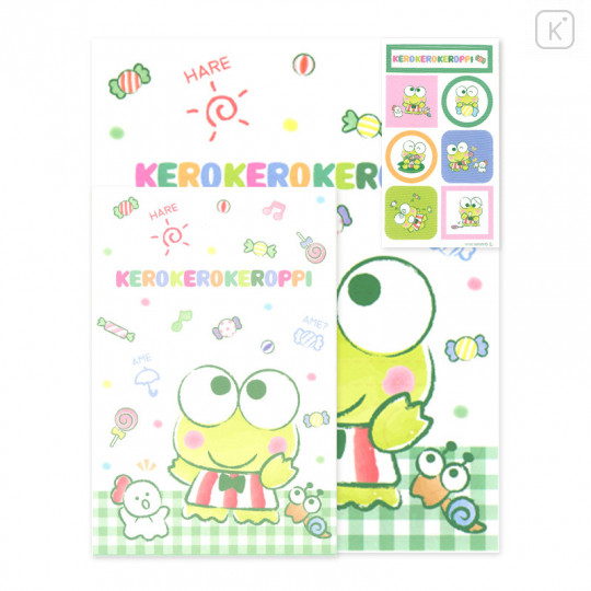 Japan Sanrio Stationery Letter Set - Kerokeroppi / Sweets - 1