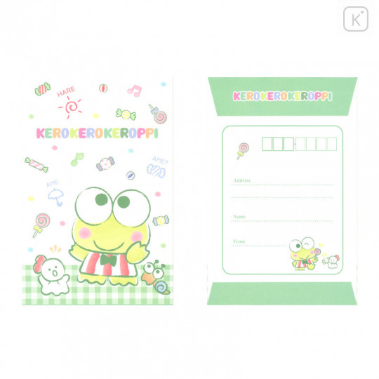 Japan Sanrio Stationery Letter Set - Kerokeroppi / Sweets - 2