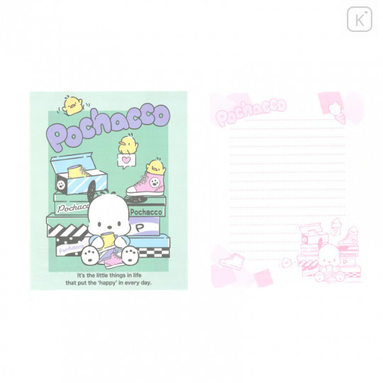 Japan Sanrio Stationery Letter Set - Pochacco / Shoes Shopping - 3