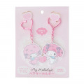 Japan Sanrio Pair Keychain - My Melody & My Sweet Piano / Always Together - 1