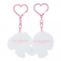 Japan Sanrio Pair Keychain - My Melody & My Sweet Piano / Always Together - 3