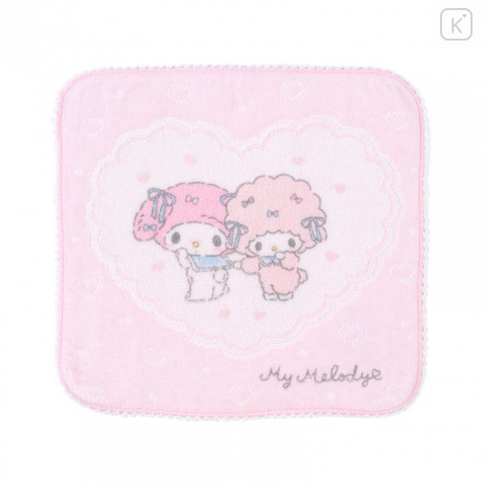 Japan Sanrio Petit Towel - My Melody & My Sweet Piano / Always Together - 1