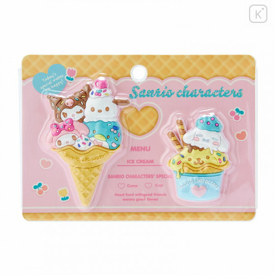 Japan Sanrio Ice Cream Magnet Set - Kuromi / Ice Cream Parlor - 1