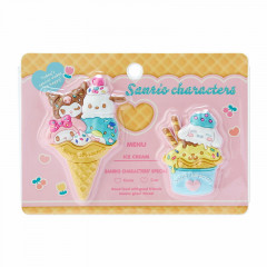 Japan Sanrio Ice Cream Magnet Set - Kuromi / Ice Cream Parlor