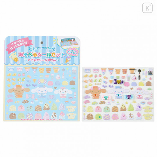 Japan Sanrio Playing Sticker Set - Cinnamoroll / Ice Cream Shop - 2